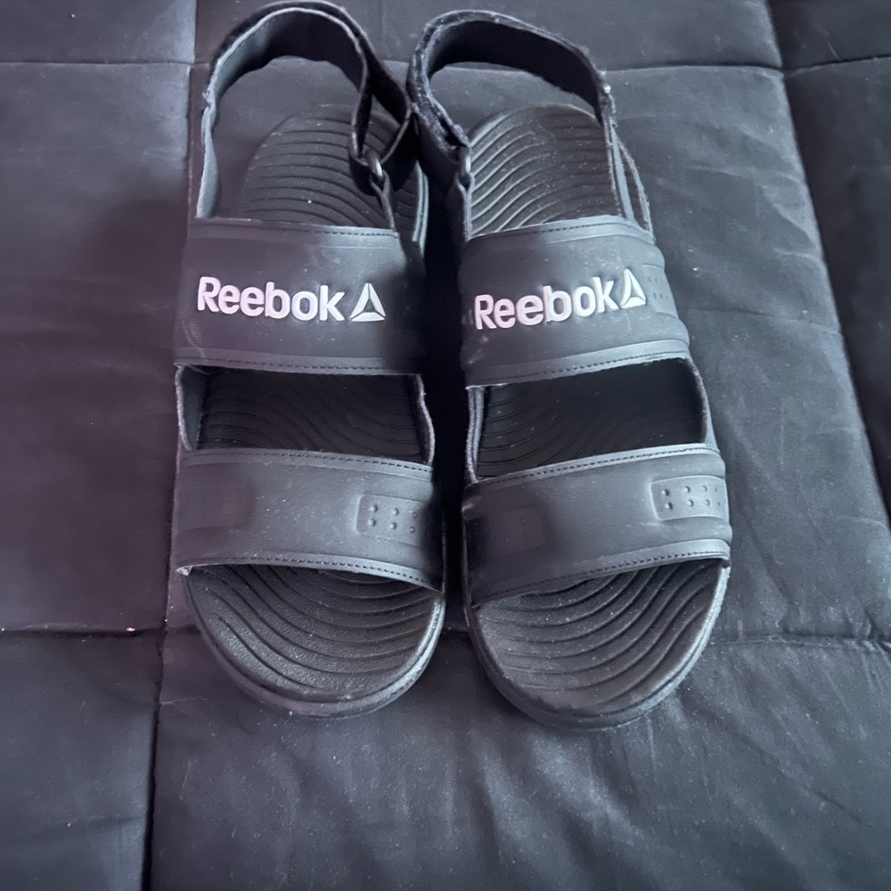 Reebok Black Open-Toe Sandals